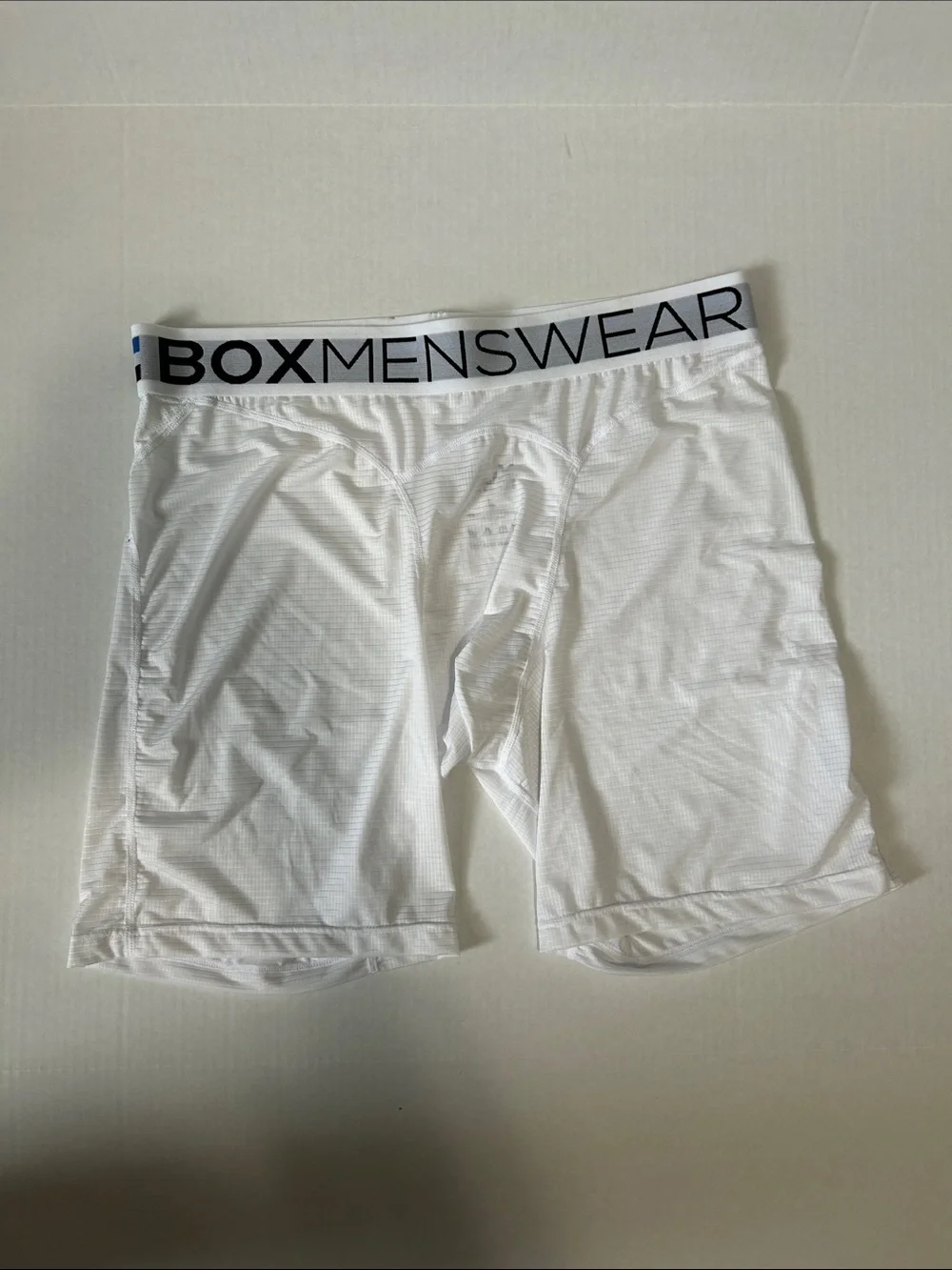 BOXMENSWEAR White Men's Performance Boxer Briefs - Supportive Long-Leg Style